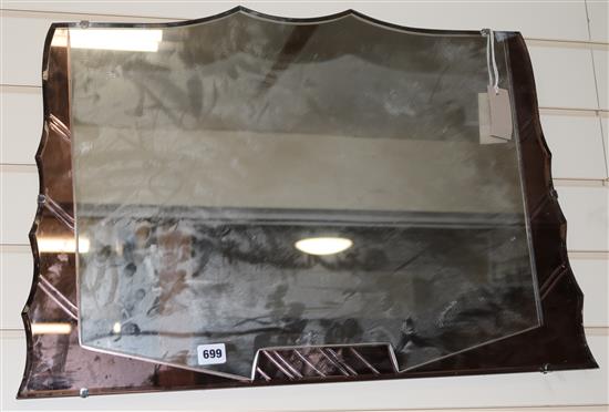 Peach Deco mirror
